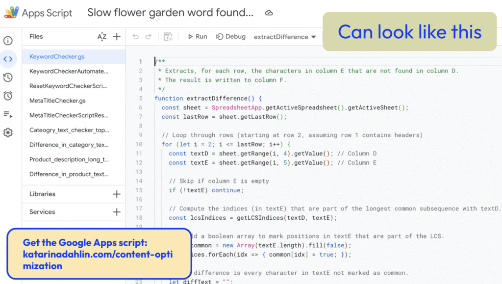Katarina Dahlin - Google apps script 4