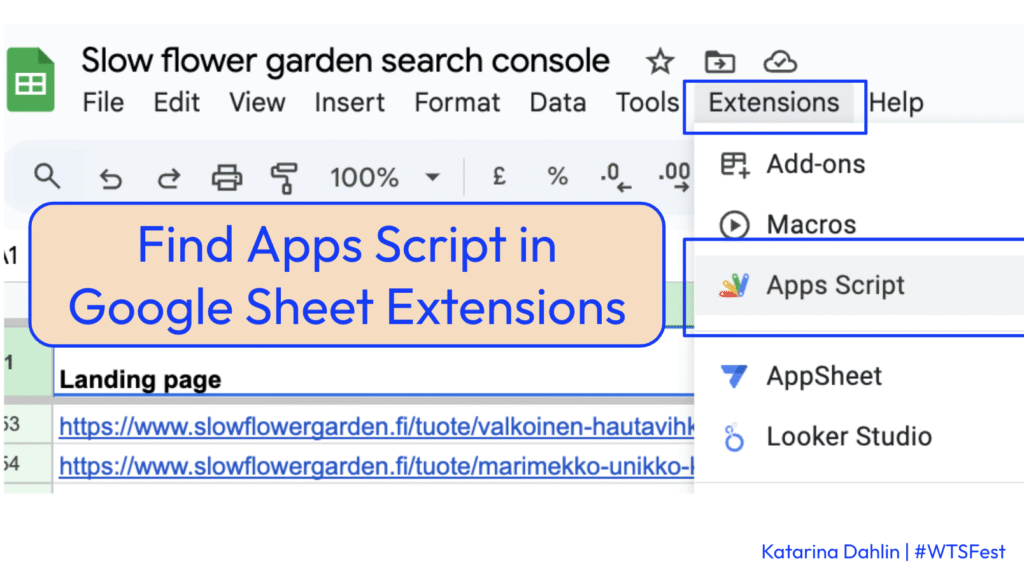 Katarina Dahlin - Google apps script 1