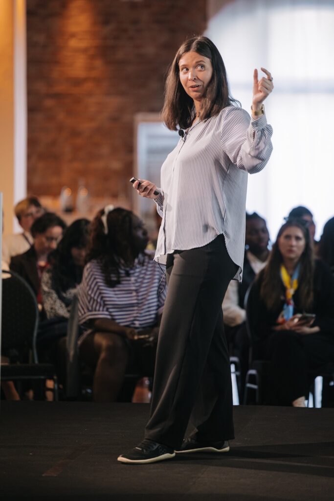 Katarina Dahlin SEO expert speaking at WTS Fest Berlin in 2025