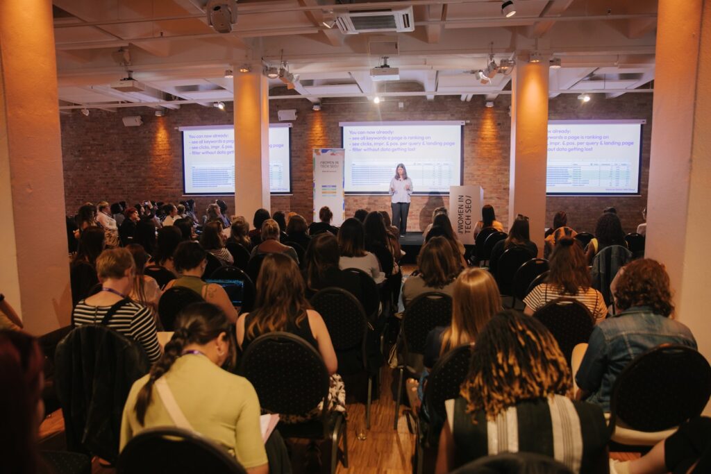 Katarina Dahlin SEO-expert speaking at WTS Fest Berlin in 2025