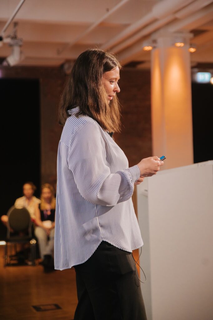 Katarina Dahlin SEO-expert speaking at WTS Fest Berlin in 2025